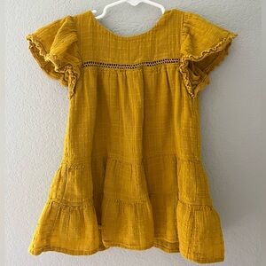 Zara Mustard‎ Toddler Dress